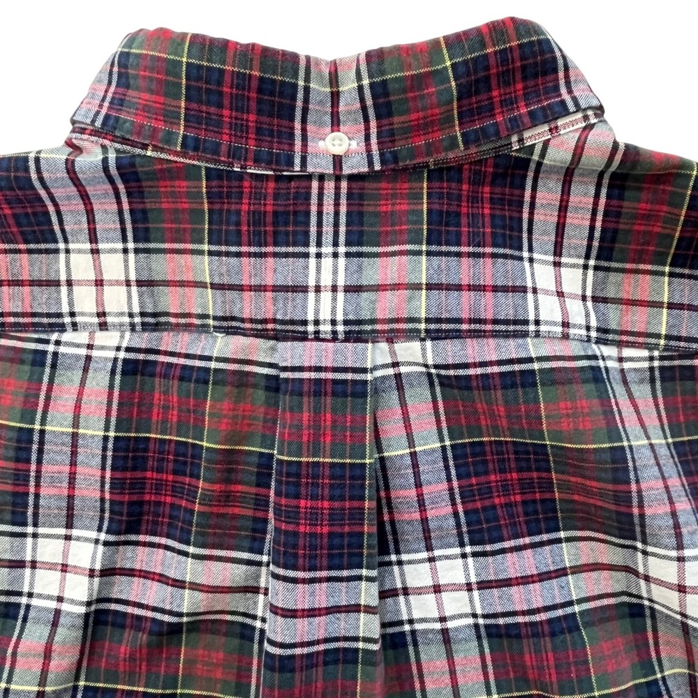 Ralph Lauren Mens Button Down Shirt XL Red Green Plaid LS Classic Fit Pony Logo - Picture 9 of 13